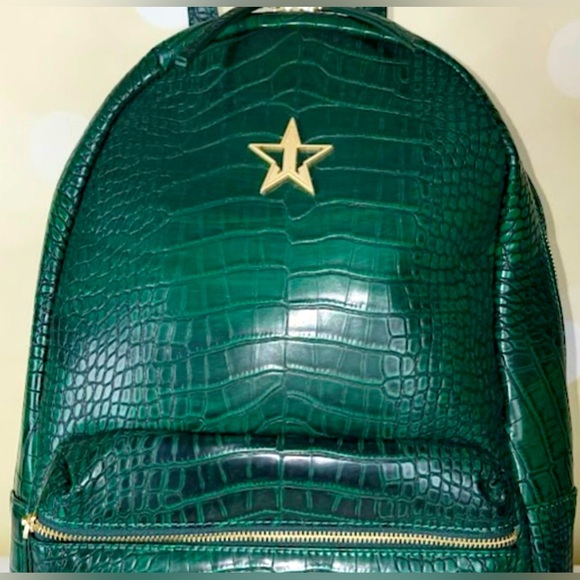 JEFFREE STAR FAUX GREEN CROCODILE BACKPACK - Picture 3 of 9